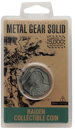 FaNaTtik Metal Gear Solid 2 Raiden - Moneda de metal coleccionable