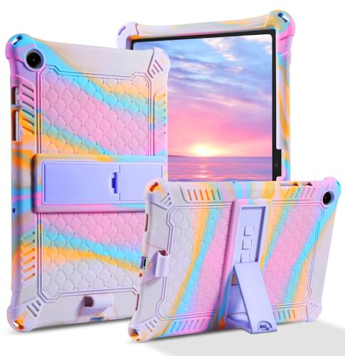 BENTOBEN for Samsung Galaxy Tab A9 Plus / A9 + 11 inch Tablet Case, Soft Silicone Lightweight Heavy Duty Shockproof Protective Case with Stand, Kids Case for Samsung Tab A9 Plus / A9 + 11 inch, Purple