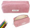 NHQZ Estuche Escolar, 190x 70x 60mm Estuche Portalápices de Pana, Estuche Multiusos Estuche Lápices para Niñas Niños Adolescentes Estudiantes Adultos (Rosa,1 PCS)
