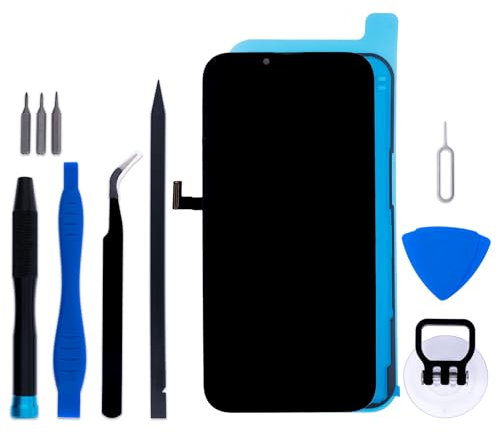 for iPhone 13 Pro Max LCD Display Touch Screen Digitizer Assembly with Frame Adhesive and Repair Tools Replacement Kit