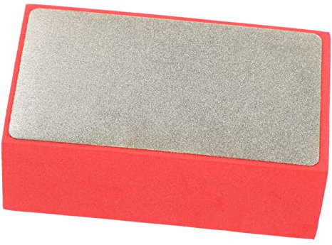 Angoily Diamond Hand Polishing Pads 95mmx58mm Red 90 * 55 Grit for Tile Glass Marble Stone Concrete Sanding and Polishing Tool