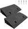 Haipky 2 Pack Portable Lightweight Kerb Curb Ramps, 19.68×10.63×4.33 Threshold Ramps for Driveway, Sidewalk, Car, Scooter with 2 Expansion Bolts, Easy Setup, Ideal for Mobility Access