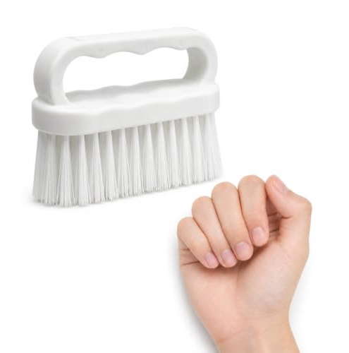 Today - Spazzola Unghie Professionale Made in Italy, Spazzolino per Pulizia Mani e Unghie con Manico Ergonomico, Setole Resistenti per Manicure e Pedicure, Ideale per Rimuovere Sporco e Polvere
