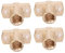 Spacnana Brass Trapezoidale Fattore di Sicurezza Elevato di Piccole Dimensioni di Piccole Dimensioni Trasportare 4pc Dado Trapezoid