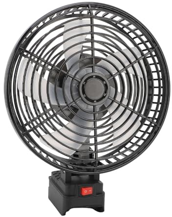 Fabater Baustellenventilator, Kompakt, Tragbar, 20 Cm, 20 W, 3500 U/min, für Zuhause, Büro und Camping