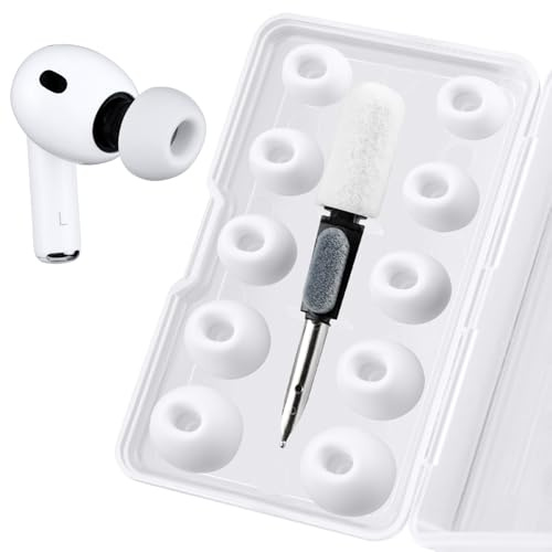 SOULWIT Eartips for AirPods Pro 3(2025,Gen3), with Upgarded Case - White