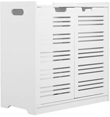 Gabinete Moderno de Doble Puerta para Fregadero, Muebles de Baño Impermeables a Prueba de Insectos para Decoración del Hogar, 23,6x11,8x23,6 Pulgadas