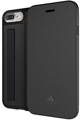 adidas 27798 Performance Folio Grip Case Bookcover Handyhülle für Apple iPhone 7 PLUS - Schwarz Black
