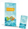 Logbuch-Verlag 5 Einladungen Kommunion Taufe Kinder Geburtstag mit Regenbogen Fisch blau bunte Karten 21 x 10,5 cm