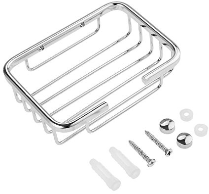 Mtsooning Wall Mounted Soap Dish Holder for Shower,120x85mm | 304 Stainless Steel Sink Holder,Soap Tray,Waterproof & Non-slip,for Bathroom Kitchen