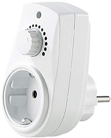 Dimmer 20-280Watt Zwischenstecker Drehdimmer Steckdose Steckdosendimmer Drehdimmer Dimmerschalter Drehregler f. Halogenlampen Glühlampen Niedervolt Halogenlampen