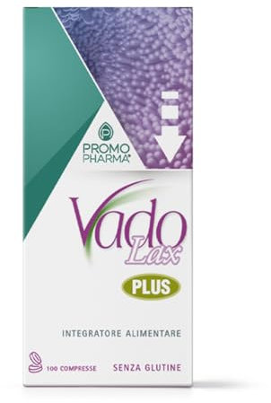 Vado Lax Plus Compresse - Integratore Alimentare - Con cassia, tarassaco, cascara e rabarbaro - per la funzione digestiva e la regolarità intestinale - 100 cp