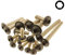 Screws4Bikes | 50x M6x20 | Linsenkopfschrauben mit Flansch | schwarz matt | Edelstahl V2A | ISO 7380-2 mit Innensechskant