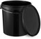 BenBow Cubo con Tapa 20L Negro 5X 20 litros -Seguro para los Alimentos, Estable, hermético, a Prueba de Fugas - contenedor de Almacenamiento de plástico, con asa de Metal - vacío