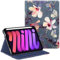 FINTIE Case for iPad Mini 7 (2024, A17 Pro) / iPad Mini 6 (2021) 8.3 Inch, [Multi-Angle] Viewing Folio Smart Stand Cover with Pencil Holder & Pocket, Blooming Hibiscus