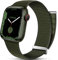 Mastten Bracelet Boucle Sport Compatible Avec Bracelet Apple Watch 42mm 44mm 45mm 46mm 49mm, Bracelets Nylon Hommes Femmes deTresséS RéGlables Pour iWatch Ultra/Series SE 10 9 8 7 6 5 4 3 2 1, Vert