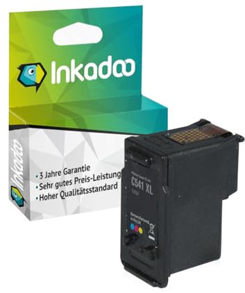 Inkadoo Kompatibel Tinte für Canon 5226B005 / PG-540 CL-541XL Pixma TS 5150 Pixma MX 510 Pixma MG 3100 3650 3155 ca. 400 Seiten Tintenpatrone, Druckerpatrone, Patronen, Druckertinte, Farbe