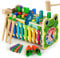 Amtreen Frosch Hämmerspielzeug Schlagzeug Musik Spielzeug Xylophon, Multifunktionale Spielzeugkiste, Montessori-Entwicklungsspielzeug für Kinder ab 3 4 5 Jahren