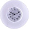 YUMILI Reloj de Pared, Mini Reloj de Pared con succión de Espejo Lindo, Reloj de Cuarzo, Relojes de Cuarzo Impermeables para Ducha, decoración para baño, Cocina, Dormitorio, 6 Colores(Blanco)