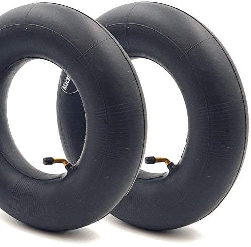 BlackRing 2x 4.10/3.50-6 Inner Tubes Bent Metal Valve TR87 Also Fits 3.50-6 and 4.00-6 Wheelbarrow Cart Truck Trolley