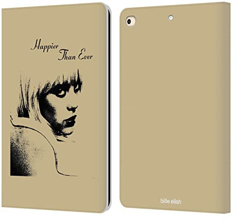 Head Case Designs Licenciado Oficialmente Billie Eilish Imagen del Álbum Más Feliz Que Nunca Carcasa de Cuero Tipo Libro Compatible con Apple iPad 9.7 2017 / iPad 9.7 2018