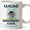 MUGFFINS Tazas Personalizadas para INGENIERO CIVIL - En Español - Koalificados Personalizados - 11 oz / 330 ml - Regalo Personalizable original y divertido