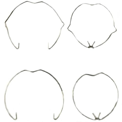 40 Stück MR16 Haltefeder Ringe Einbaustrahler Sprengring Lampenhalter 2 Formen 2 Größen Durchmesser 5.2cm Und 5.6cm für Halogenlampe/Lampenhalter
