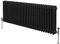 Radiateur Traditionnel à Triple Colonne 600 x 1462 mm, Chauffage Moderne Horizontal en Acier au Carbone Noir Mat, Cuisine Salon Salle de Bain [Brosse, Attaches Murales & Supports INCLUS]