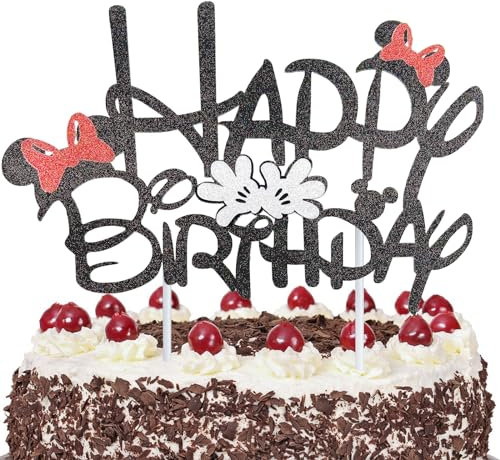 MinnieMaus Tortendeko, Minni Mouse Kuchen Deko, Mini Mouse Cake Topper, Micky Tortenaufleger, Cartoon Deko Torte, Cake Decoration für Geburtstag Deko