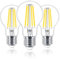 Feileman E27 LED Glühbirne Ultraeffiziente E27 Light Bulbs Ultrahell 11W Ersatz 170W Halogenlampen Label A 6500K Kaltweiß, 2500LM Nicht Dimmbar A60 Vintage Filament Energy-Saving 3 Stück