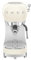 Smeg Manual Espresso Machine with Steam Wand, 15 Pressure Bars, Stainless Steel Porta Filter, Passive Cup Warmer, Easy-to-Use Controls and Measuring Spoon, Made in USA