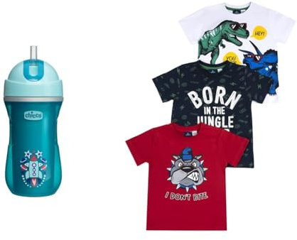 Chicco Borraccia+T-shirt - blu