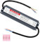 100W LED Trafo 12V Netzteil 8.3A, Wasserdicht IP67 Transformator 230V auf 12V LED Treiber mit Wärmeschrumpfende Stecker, 12 Volt Netzteil für LEDs Streifen im Innen und Außenbereich.