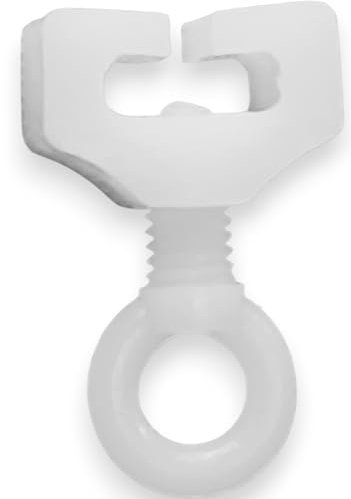 Raum² 10 T-Feststeller für T-Schiene, Endfeststeller, Zwischenfeststeller, weiß, Wohnmobil - 10, 100 Stück (10 Stück)