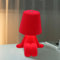 Umikk Nachttischlampe mit Touch Steuerung, Kreative Thinker Statue Dekorative LED Tischlampe, 3 Helligkeitsstufen Wiederaufladbares Nachtlicht, Moderne Home Office Regal Dekoration (Stil 7)