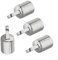 4 raccordi in acciaio inox per tappi superiori Bimini per tubi rotondi da 22 mm e 2,5 cm