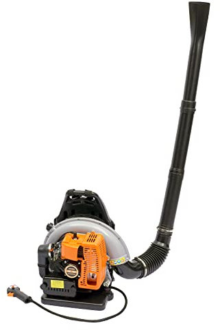 Soffiatore per foglie da 66 cc (300 m³/h, serbatoio da 1,7 l), motore a 2 tempi con Cruise Control & ugello regolabile e tracolla, per fogliame, neve, antincendio, professionale