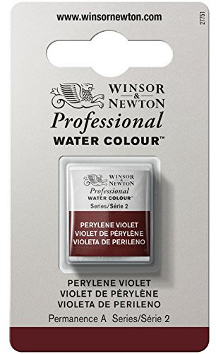 Winsor & Newton Aquarelle Professionnel - Peinture Aquarelle, Haute Luminosité, Résistante à la Lumière, Qualité Archive, Demi Godet, Couleur Violet de Pérylène