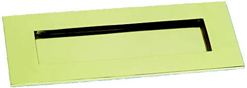 Victorian Style Solid Brass Polished Door Letter Plate - 10  X 3 