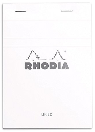 Rhodia Notepad, No13 A6, Lined - White