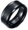 VNOX Herren Hartmetall Black Carbon Fiber Einsätze Wedding Band Ring 8mm Breite