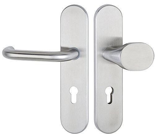 Hermat ZT-Schutz-Wechsel-Garnitur 1801 - Basic 01 | 72mm | Türstärke 37-50mm | Edelstahl matt |