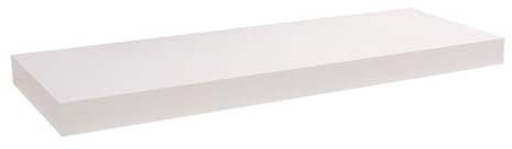 Velano - Bücherregal Wand - Wandregal 79,5x23,5 cm - Regal Wand - Schweberegal - Hängeregal - Regalbrett - Weiß - Küchenregal - Bücherregal Kinder - Deko Wohnzimmer - Gewürzregal Wand