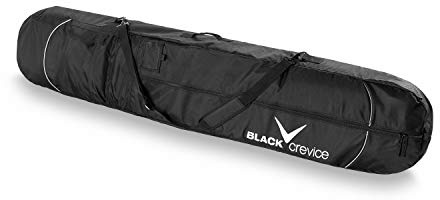 Black Crevice Bolsa de Snowboard I Bolsa de Snowboard con Compartimento para Botas de Snowboard I Bolsa de Snowboard Robusta con Correa y asa Acolchadas I 35 litros I 170x26x8cm