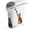 CURVER Conteneur à Croquettes Pour Chat - 10kg / 23L - Grand Rangement Hermétique Anti-Odeurs pour Nourriture pour Chats - avec Poignées de Déplacement - 23 x 50 x 50 cm - Blanc