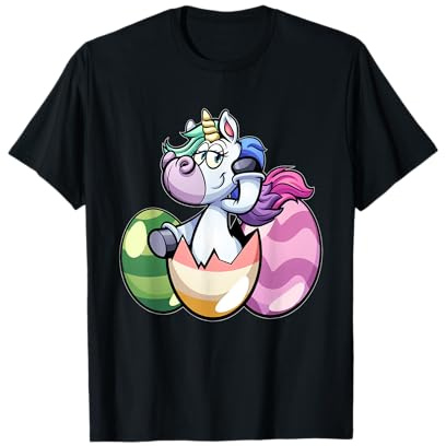 Oster T Shirt Für Kinder Mädchen Einhorn Shirt Ostern T-Shirt