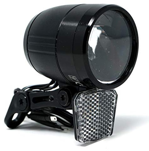 CBK-MS Fahrradlicht LED Scheinwerfer 100 Lux mit Sensor Schalter und Standlicht Fahrradlampe mit StVZO Zulassung
