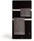 Create/Warm Towel Crystal/Porta Asciugamani Elettrico Nero in Vetro, con WiFi, Comando a Distanza, Doppio Gancio, Schermo LED, Timer settimanale e 24 Ore