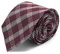 Brera67: elegante Krawatte aus Seide und Wolle 148 x 8 mit bordeaux Quadrate | Krawatten für Herren | Krawatte Jungen | Accessoires Männer für Jacke und Anzug