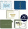 BLATT PAPIER® 20x Premium Dankeskarten (matt) – Danke Postkarten mit weicher Beschichtung vorne – stilvolle Dankeschön Karten – 20er Danke Karten Set – Thank You Cards – Made in Germany